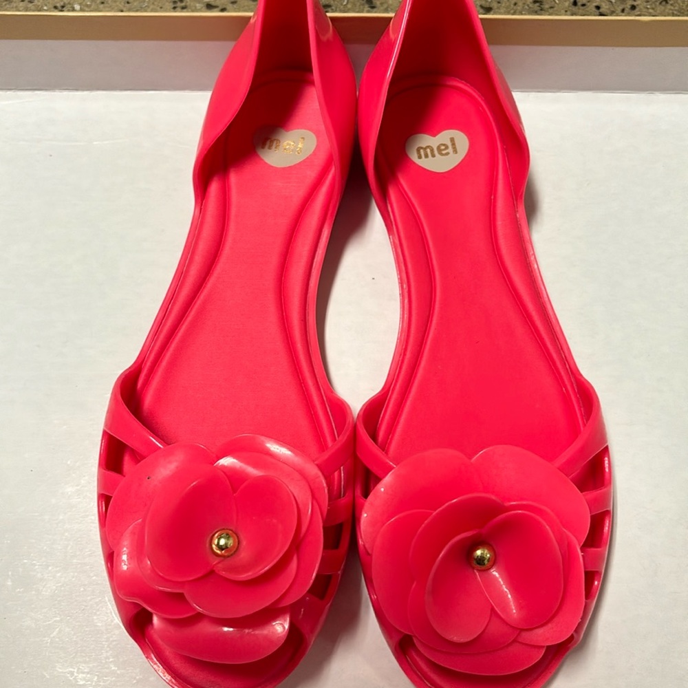 Like new Melissa jelly flats